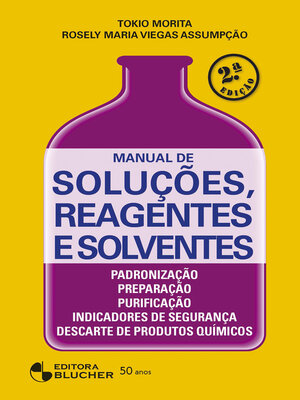 cover image of Manual de soluções, reagentes e solventes